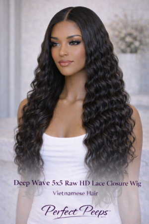 Deep Wave 5x5 Raw HD Lace Closure Wig – Raw Vietnamese Hair