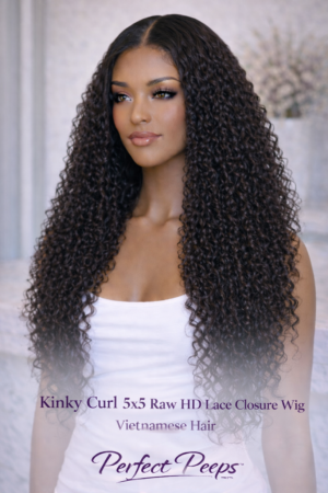 Kinky Curls 5x5 Raw HD Lace Closure Wig – Raw Vietnamese Hair