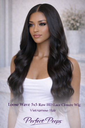 Loose wave 5x5 Raw HD Lace Closure Wig – Raw Vietnamese Hair