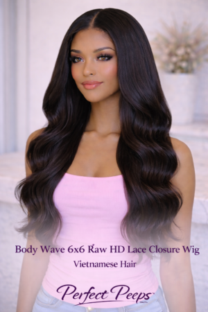 Body Wave 6x6 Raw HD Lace Closure Wig – Raw Vietnamese Hair
