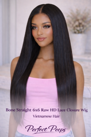 Bone Straight 6x6 Raw HD Lace Closure Wig – Raw Vietnamese Hair