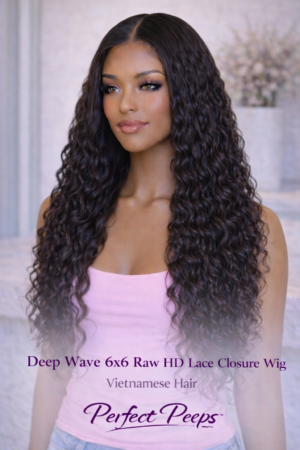 Deep Wave 6x6 Raw HD Lace Closure Wig – Raw Vietnamese Hair