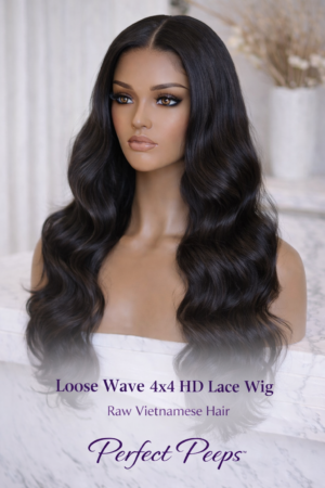 Loose Wave 4x4 Raw HD Lace Closure Wig – Raw Vietnamese Hair